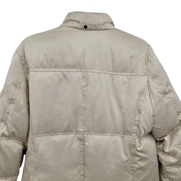 Giacca Gallery Parka Down Puffer Coat M Long Multi Pocket Tan Gorpcore - Picture 12 of 16